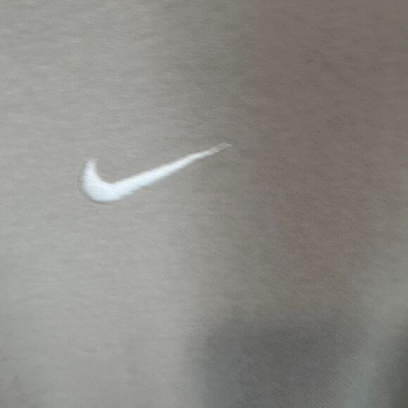 Nike Cropped Sweatshirt Women’s Medium Beige Oversized Balloon Sleeve Crewneck N - Picture 3 of 7